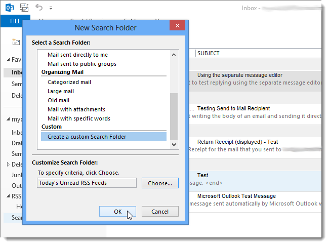 how to create a smart folder for unread only outlook on mac